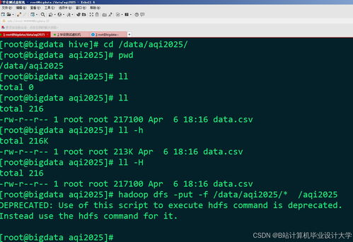 基于Hadoop、Spark與Hive的空氣質量預測與分析可視化系統(tǒng)設計與實現